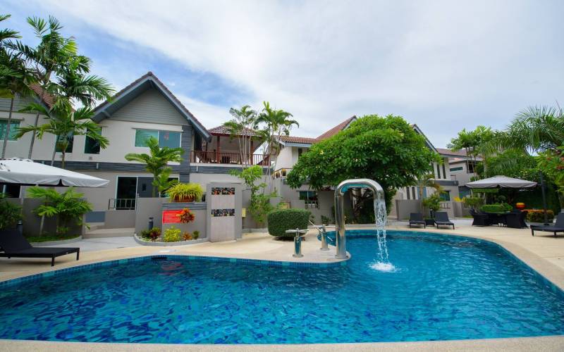 Stunning, 4-bedroom, house, for rent, Jomtien, Thappraya Road, Boutique Garden Villas